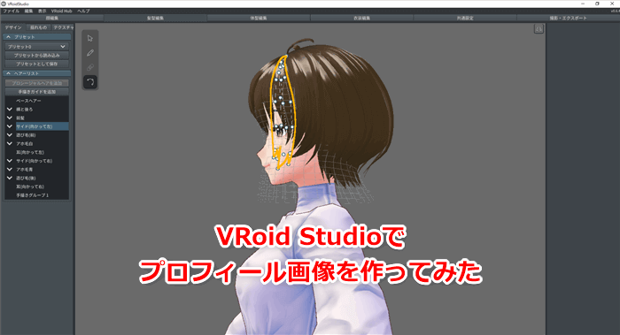 ブログのプロフィール画像 アバター をvroid Studio 3dキャラ作成ソフト で作ってみた でじままらいふ