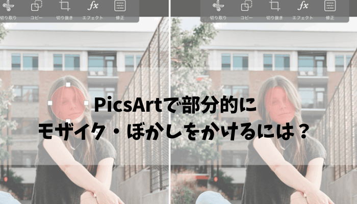 Picsartでモザイクやぼかしを一部だけにかける方法 でじままらいふ